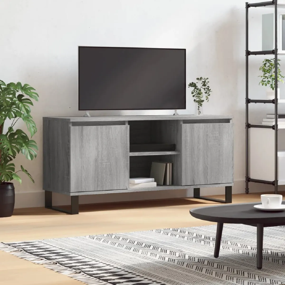 VidaXL Sonoma Gris Meuble TV avec Espace