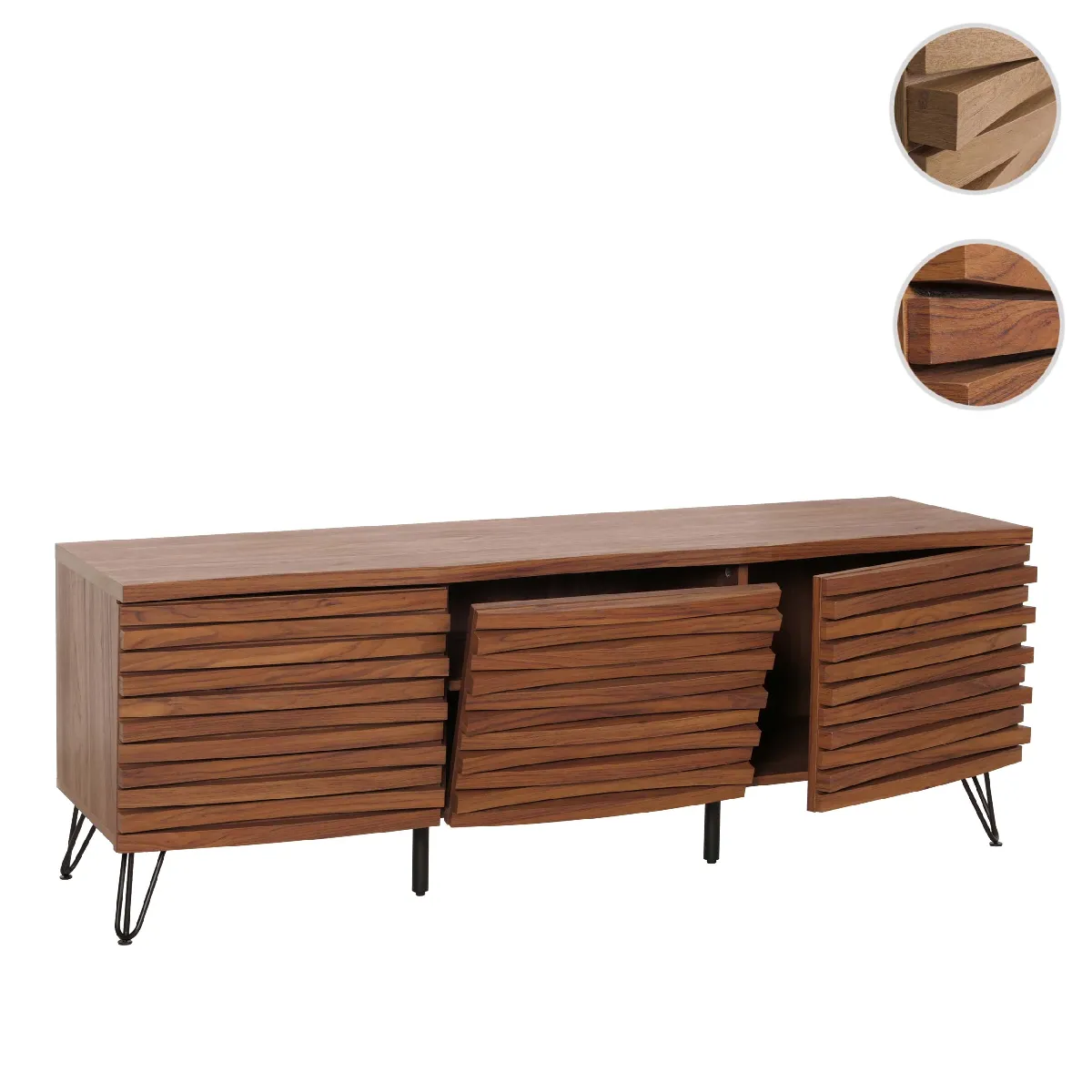Mendler meuble TV bois de mangue - Marron