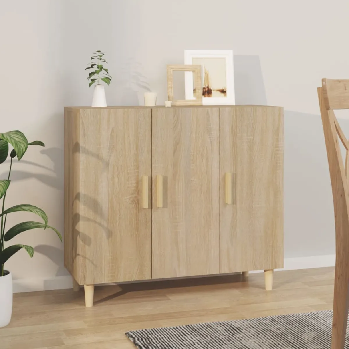 Non Communiqué Ch Buffet Êne Sonoma 90X34x80 Cm Bois D Ingénierie - Image 2