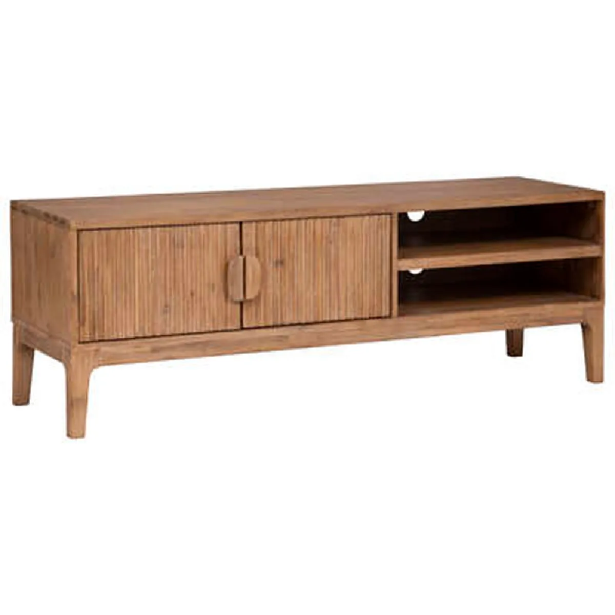 Pegane Meuble TV en acacia - Beige