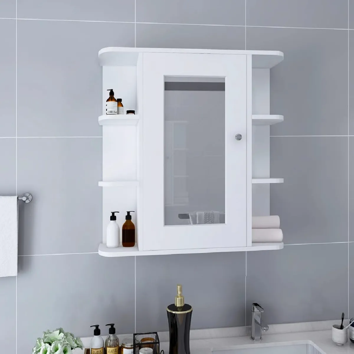 vidaXL Armoire à miroir salle de bain