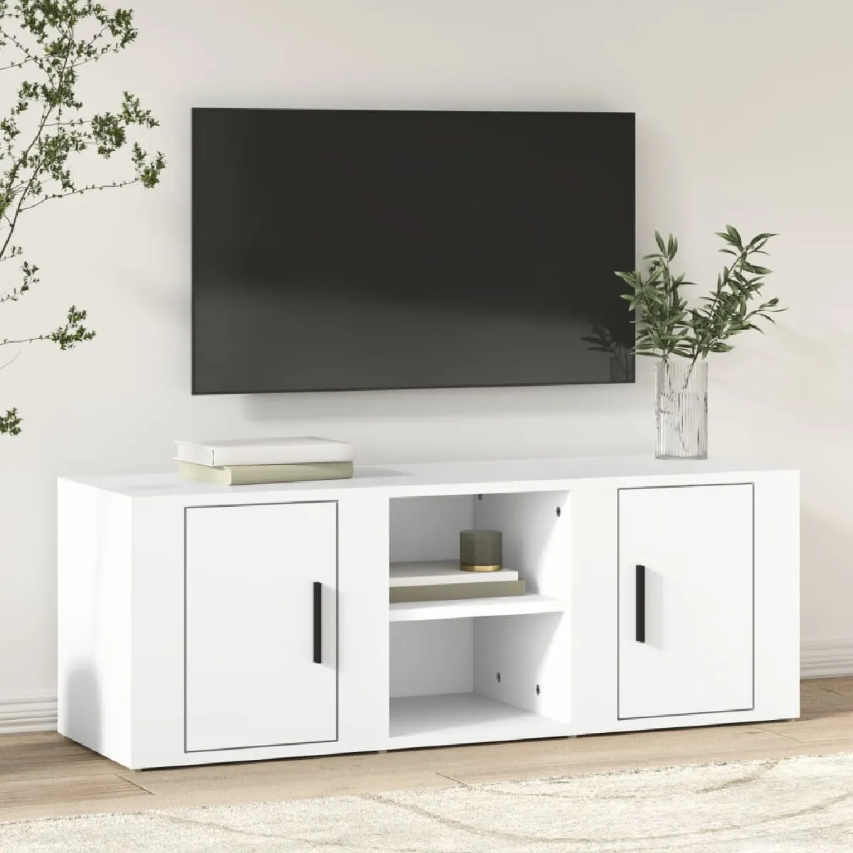 vidaXL Meuble TV - Blanc
