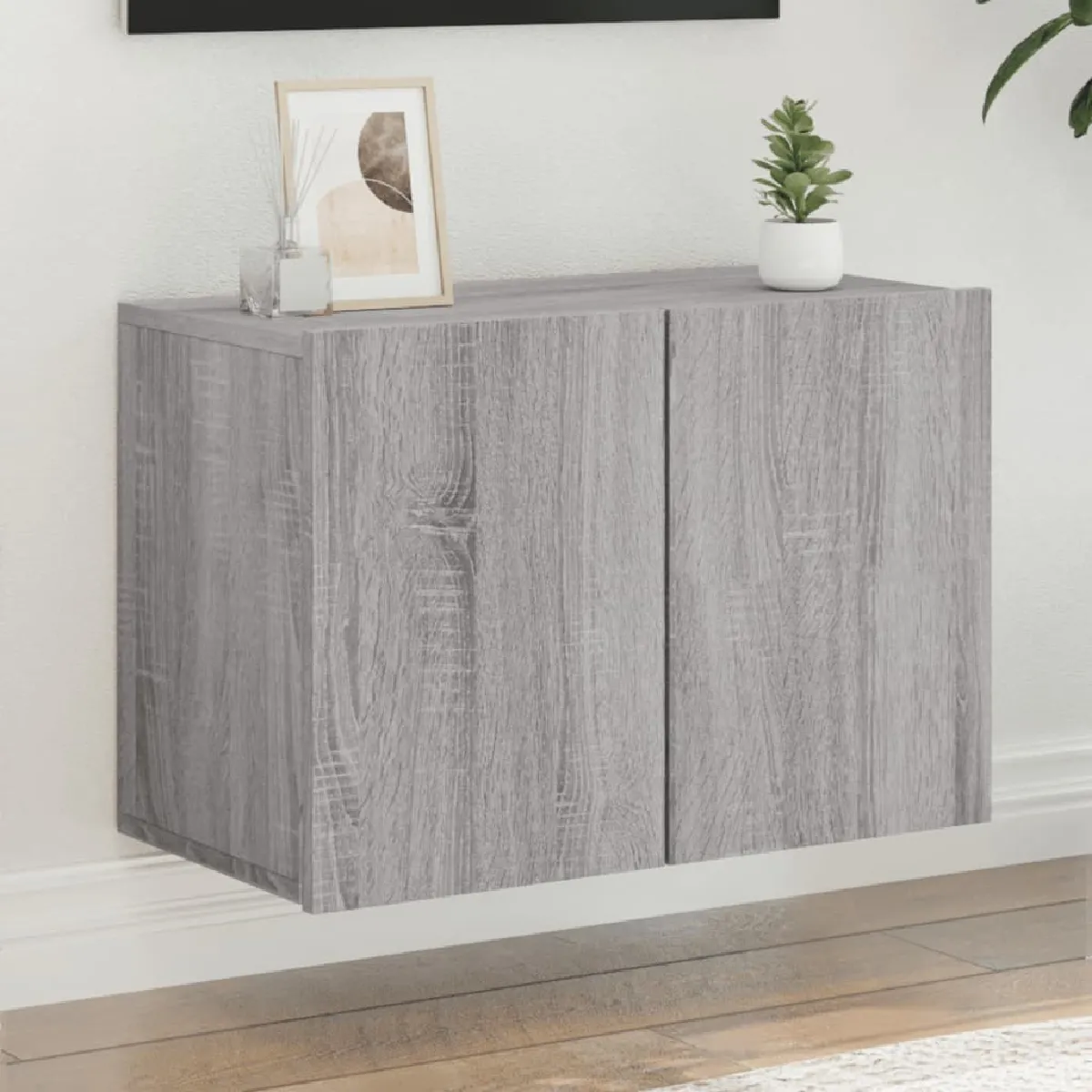 Vidaxl Meuble TV Mural Sonoma Gris 60x30x41 cm