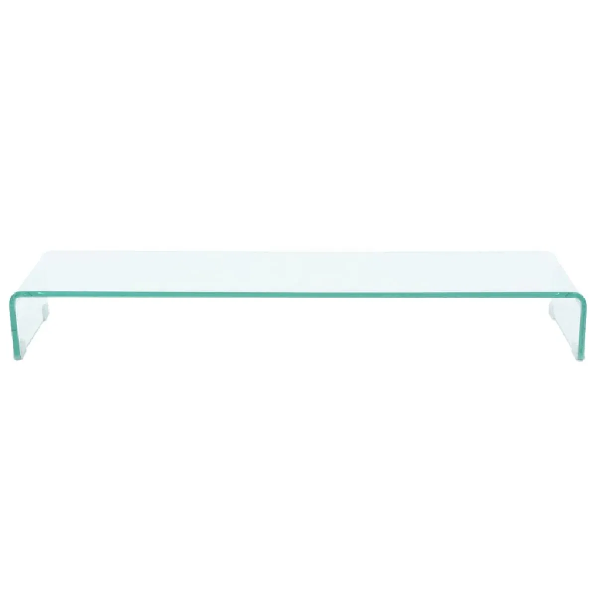 Helloshop26 Meuble TV en verre - Transparent