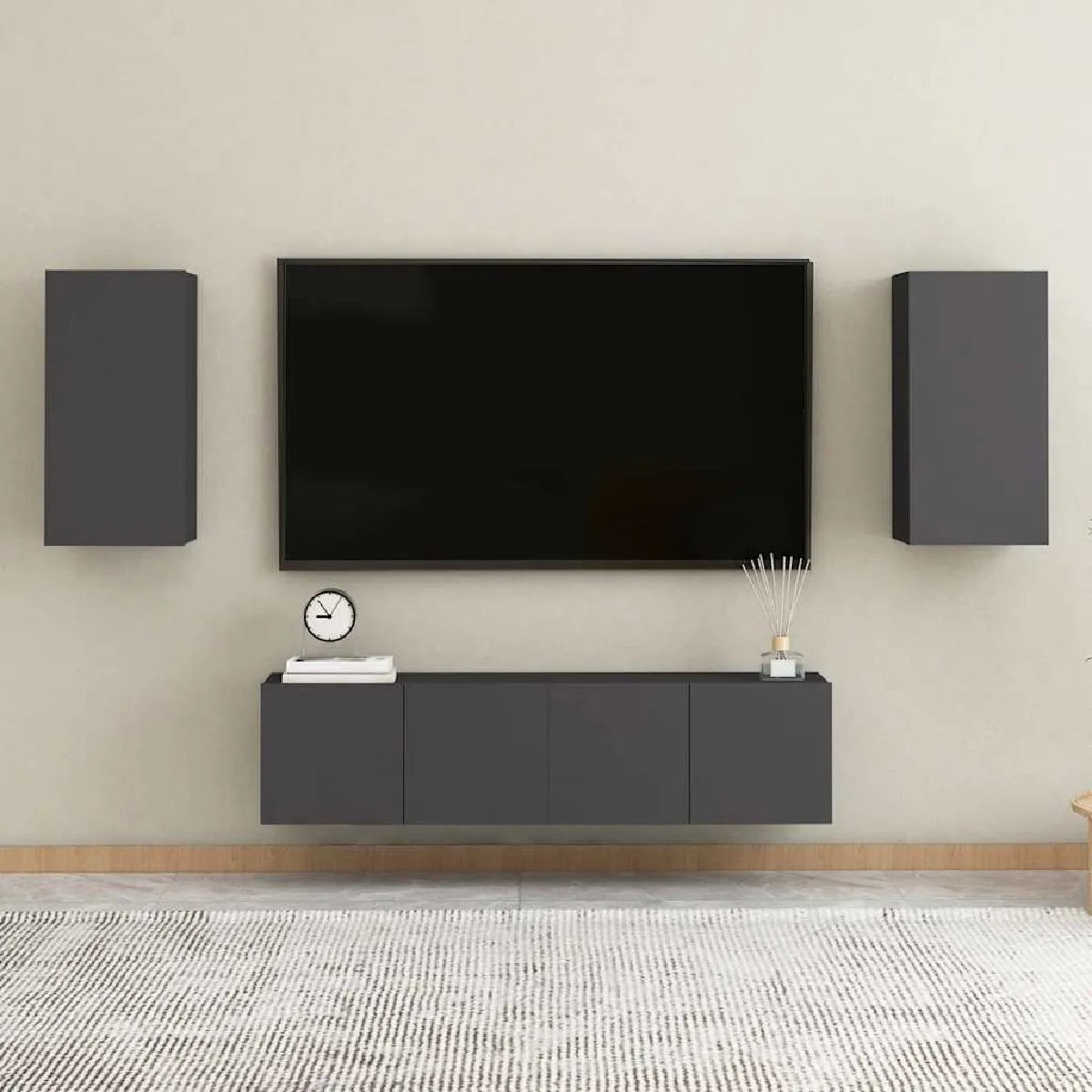 vidaXL Meubles TV 2 pcs 80x35x36 5 cm