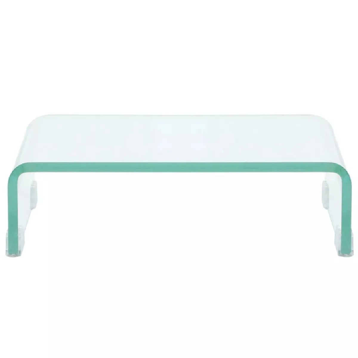 Helloshop26 Meuble TV verre - Transparent