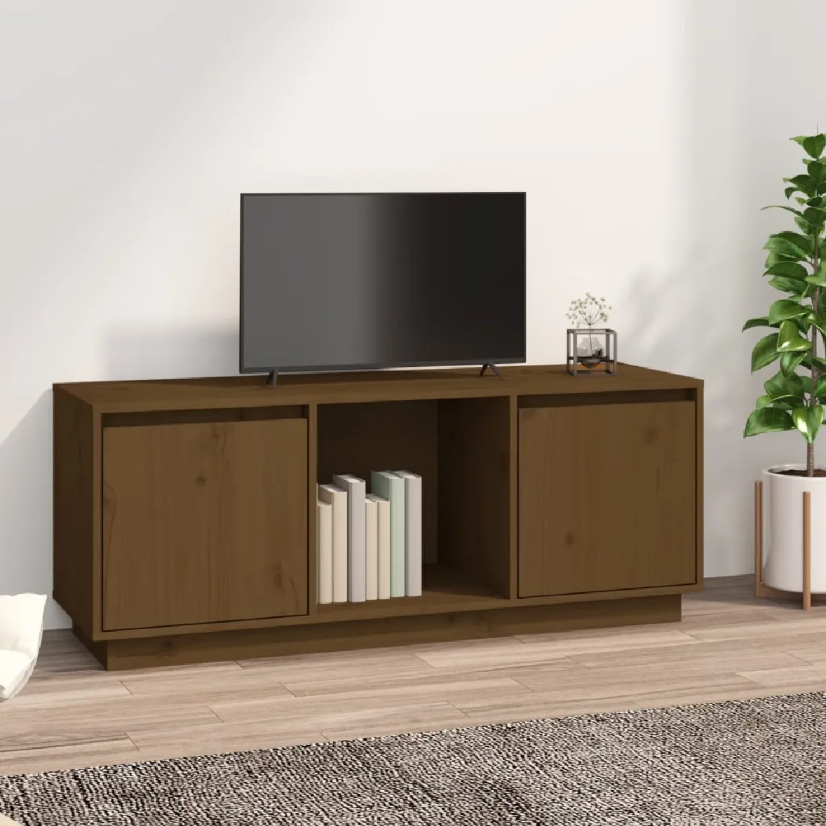 vidaXL Meuble TV miel - vue 4