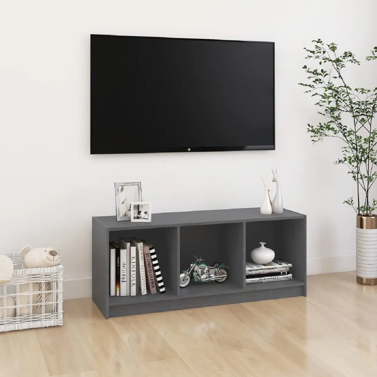vidaXL Meuble TV Pin