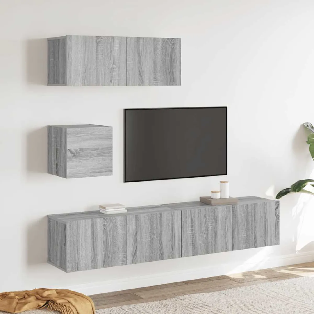 vidaXL Ensemble de meubles TV Sonoma 4 pièces