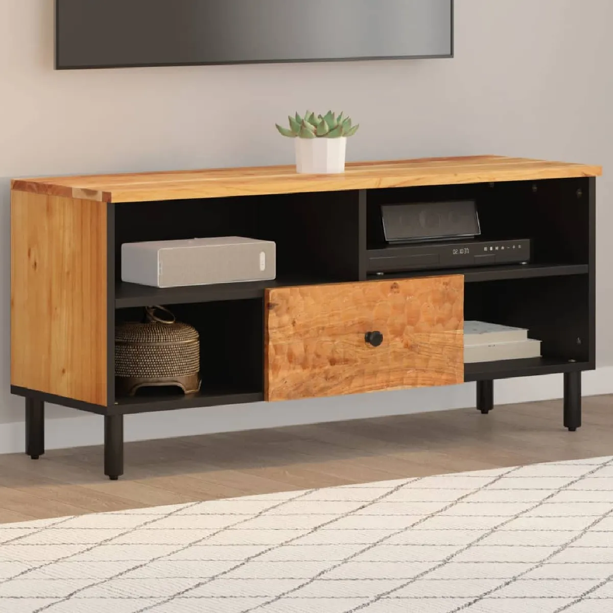 vidaXL Meuble TV MN356871 - Bois d'acacia