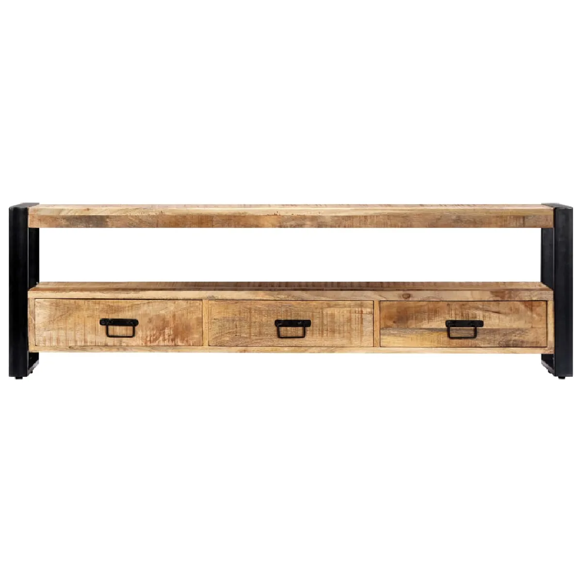 Helloshop26 Meuble TV en manguier Bois - vue 3