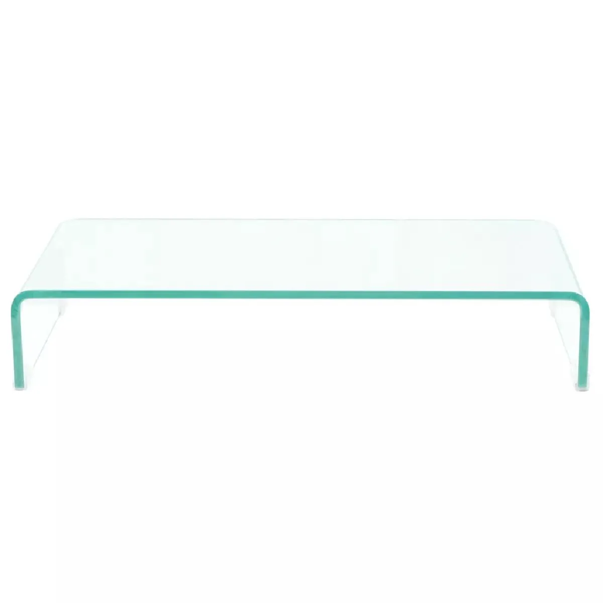 Helloshop26 Meuble TV verre - Transparent