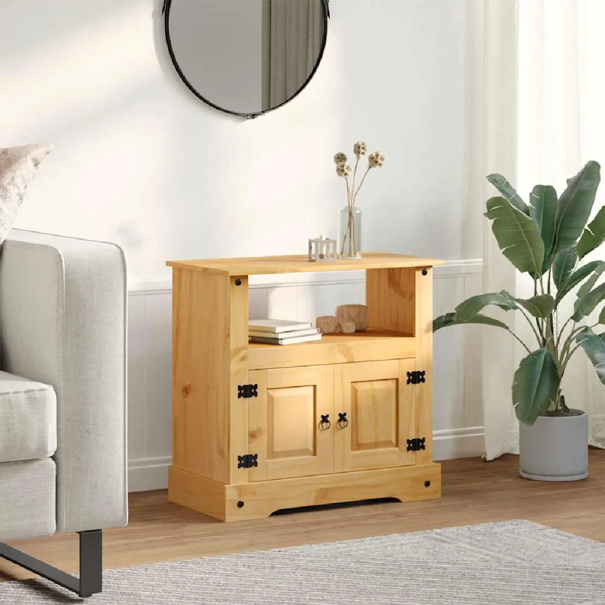 Vidaxl Meuble TV Gamme Corona pin mexicain 80x43x78 cm
