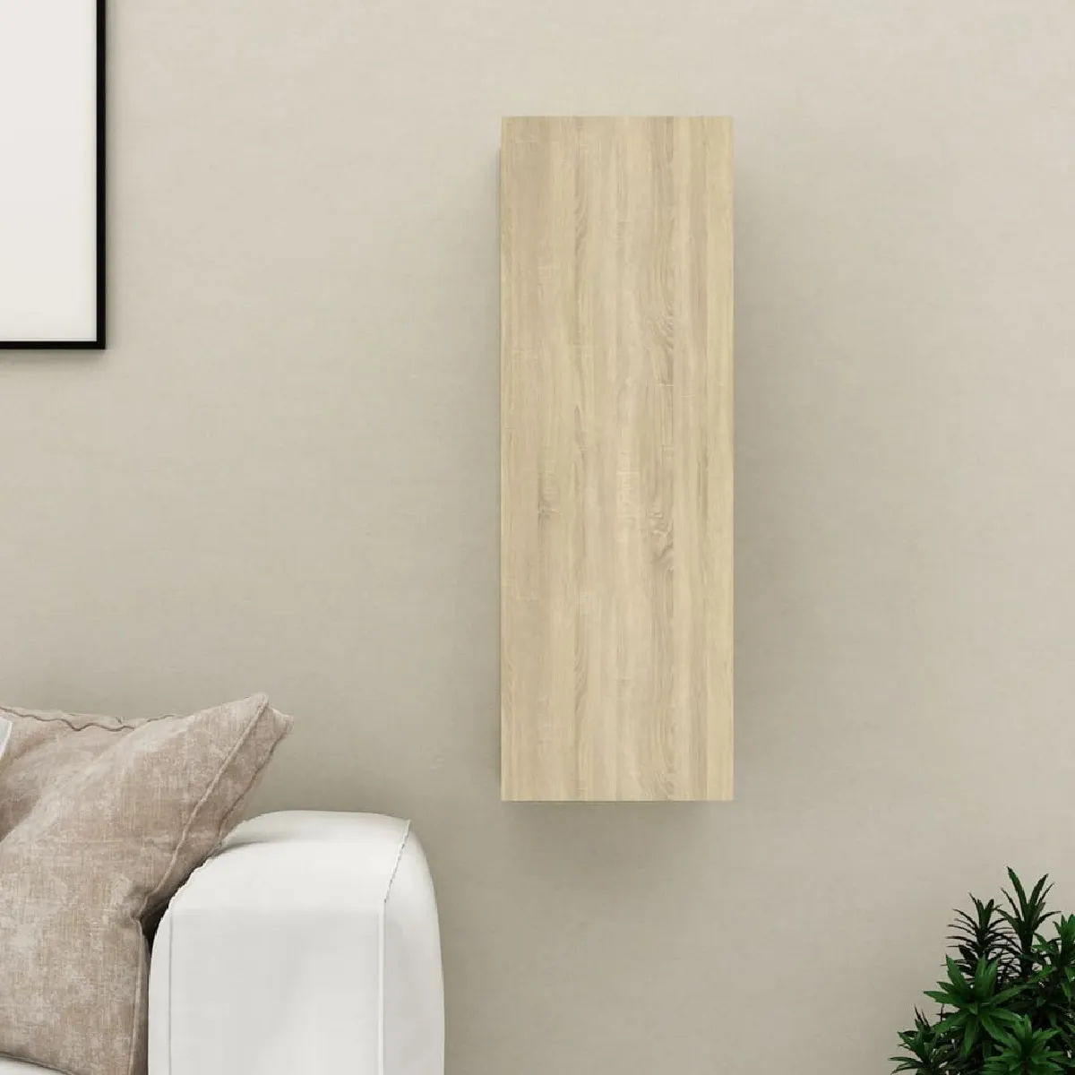 Vidaxl Meuble TV 30,5x30x90 cm - Chêne sonoma - vue 2