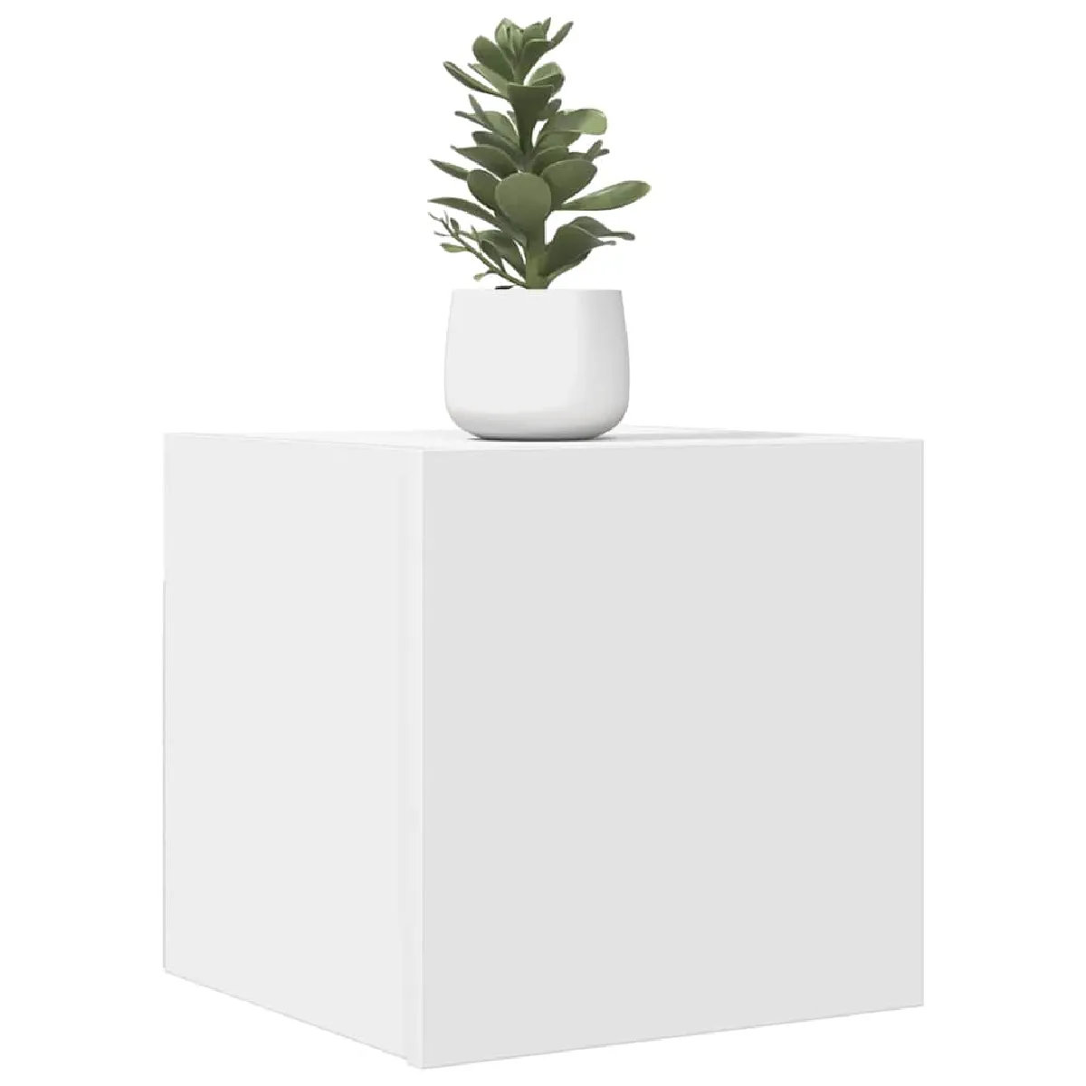 Vidaxl Blanc Meubles Tv Muraux 2 Pcs 30,5X30x30 Cm - Image 2