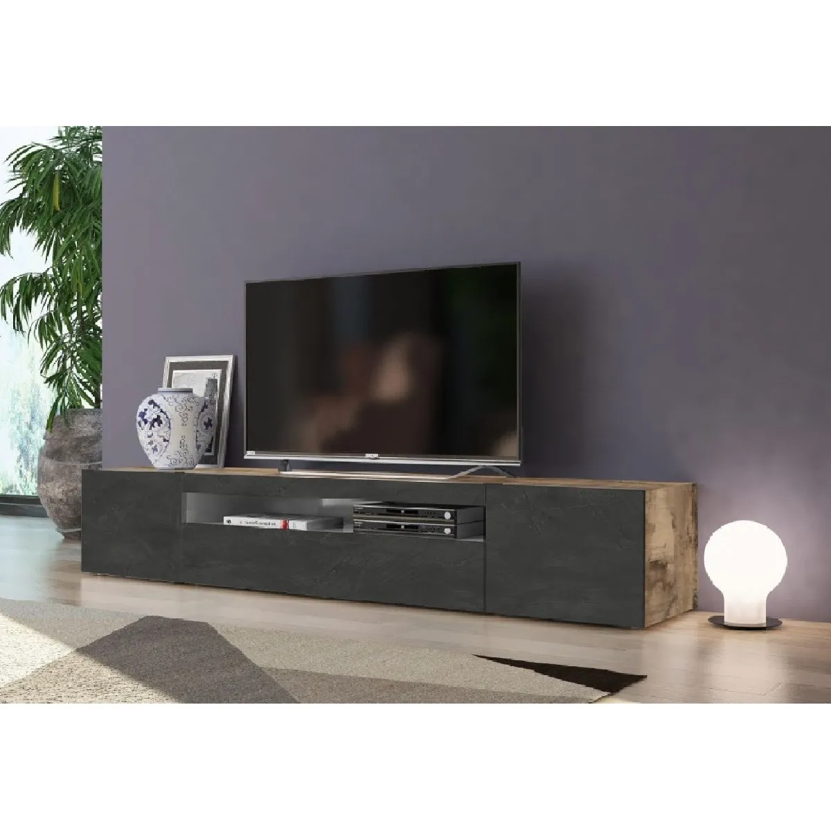 Alter Meuble TV 3 portes - Érable