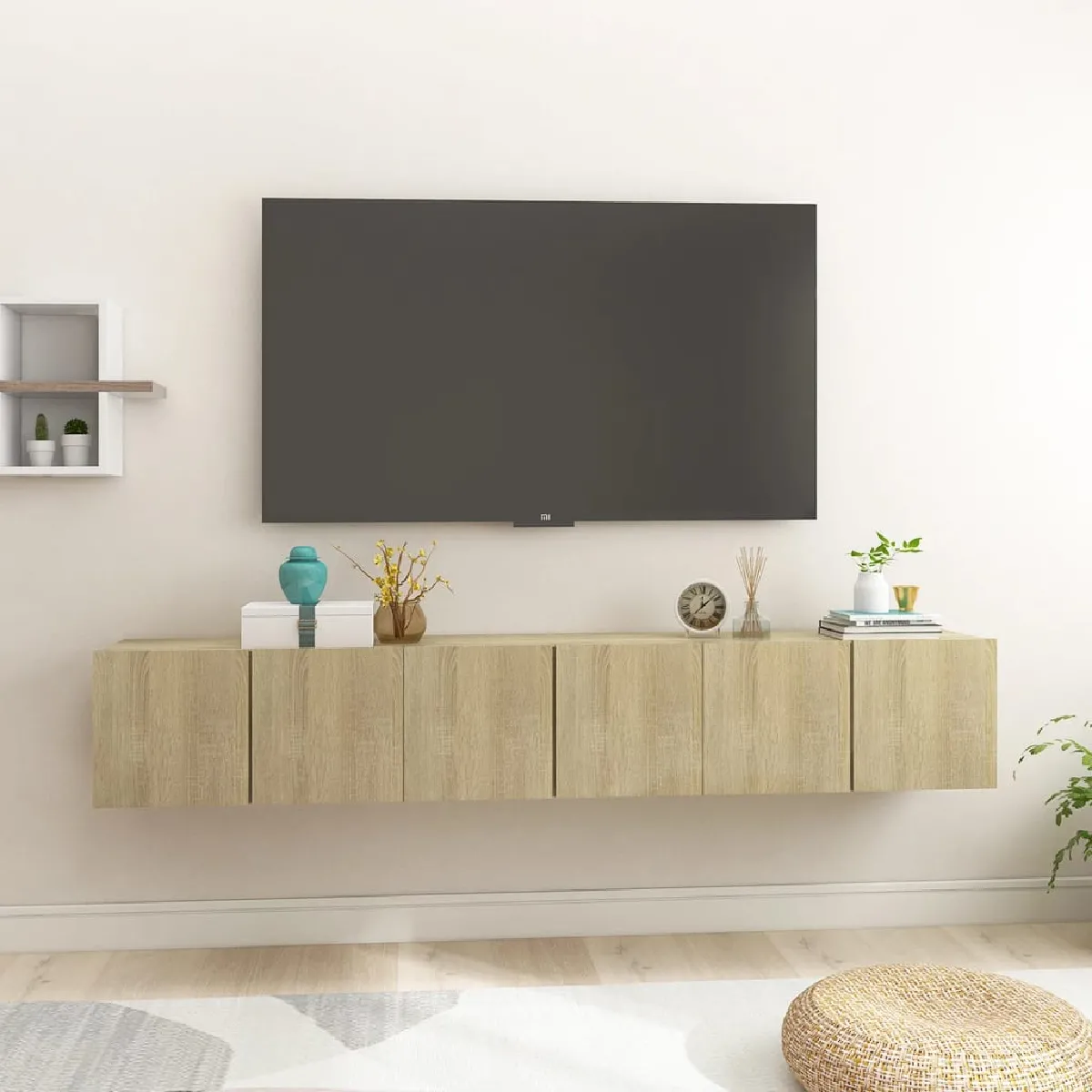 vidaXL Meubles TV Chêne sonoma - vue 2