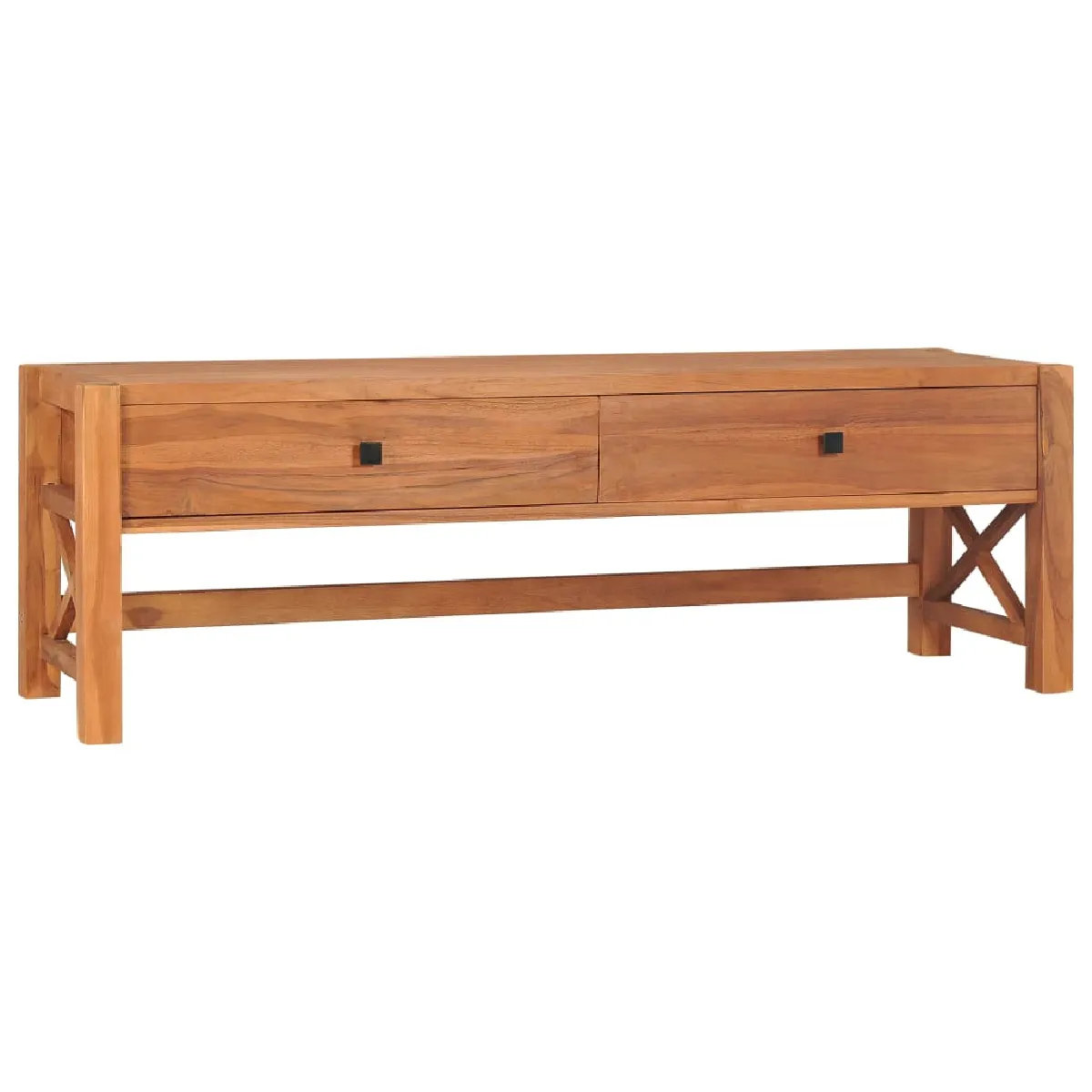 vidaXL Meuble TV 140 cm Bois de teck