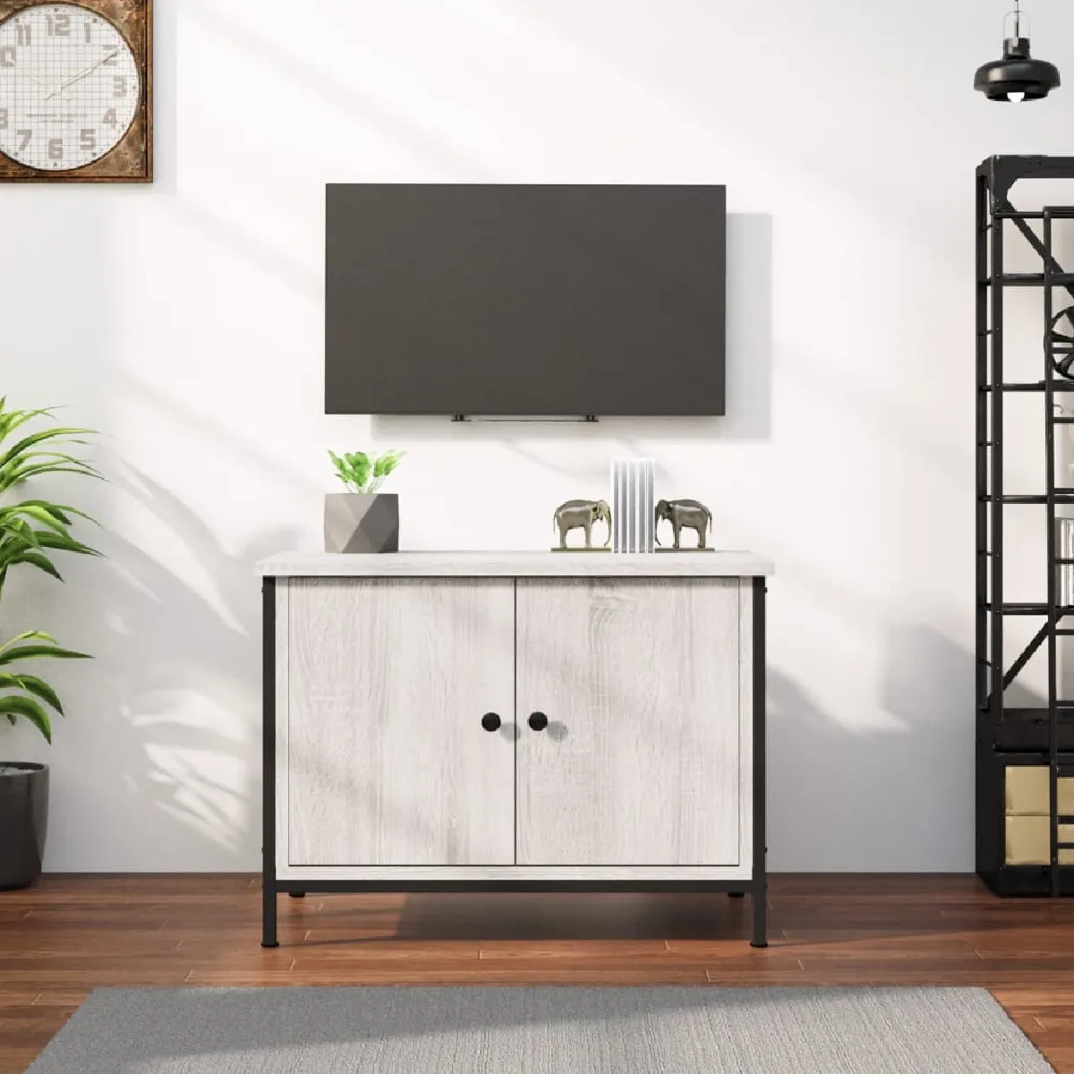 vidaXL Meuble TV avec portes Sonoma - vue 2