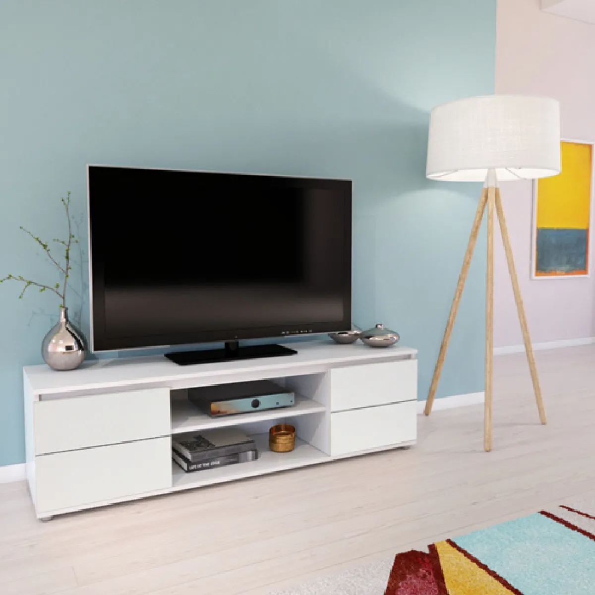 Meuble TV COMO - Blanc