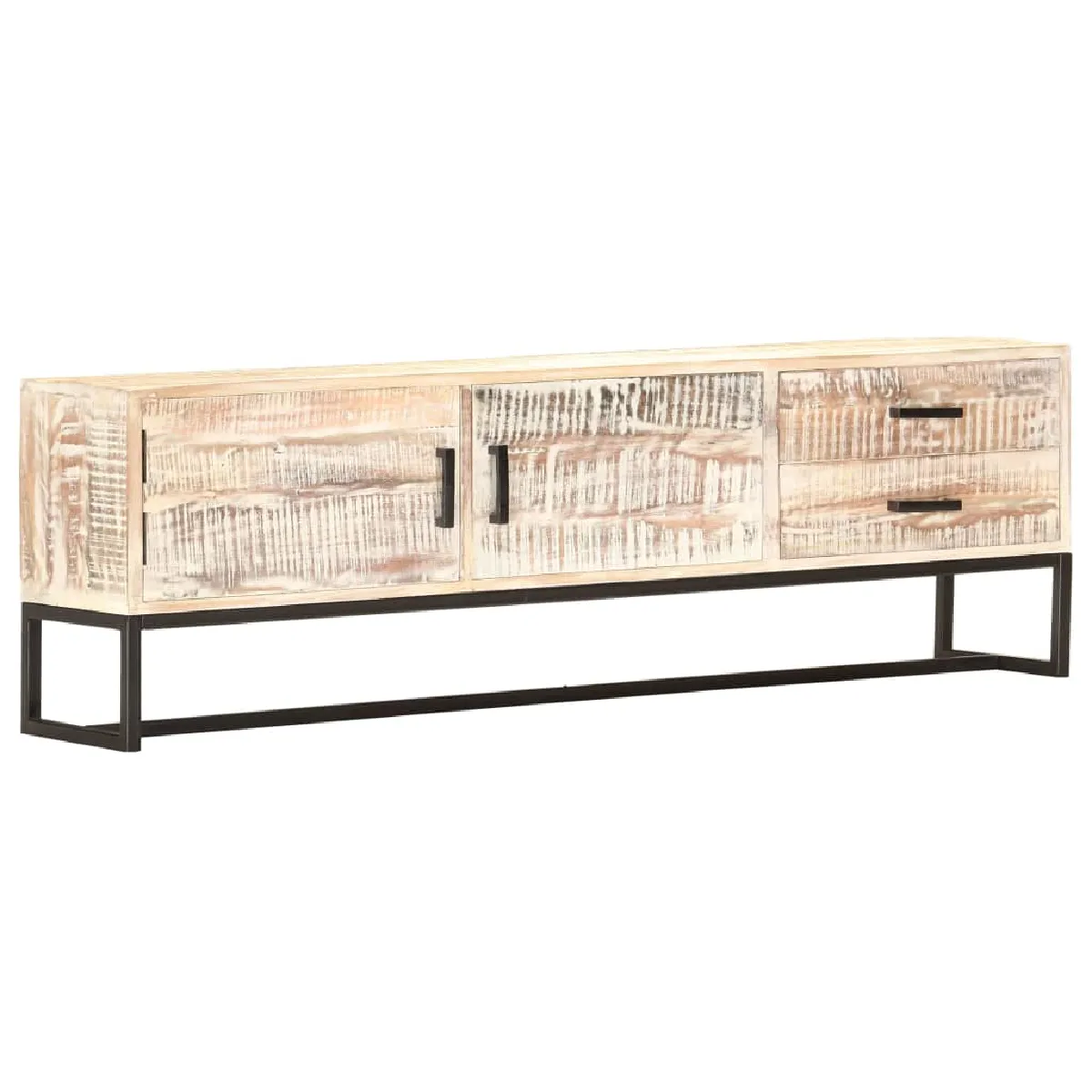 vidaXL Meuble TV Blanc 140x30x45 cm