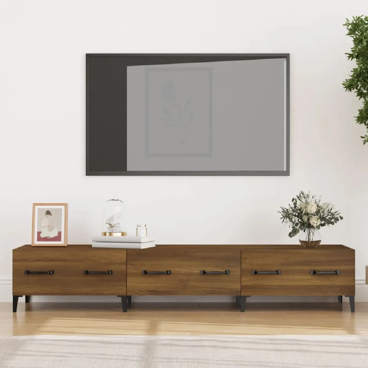 vidaXL Meuble TV Chêne 102x36x50 cm
