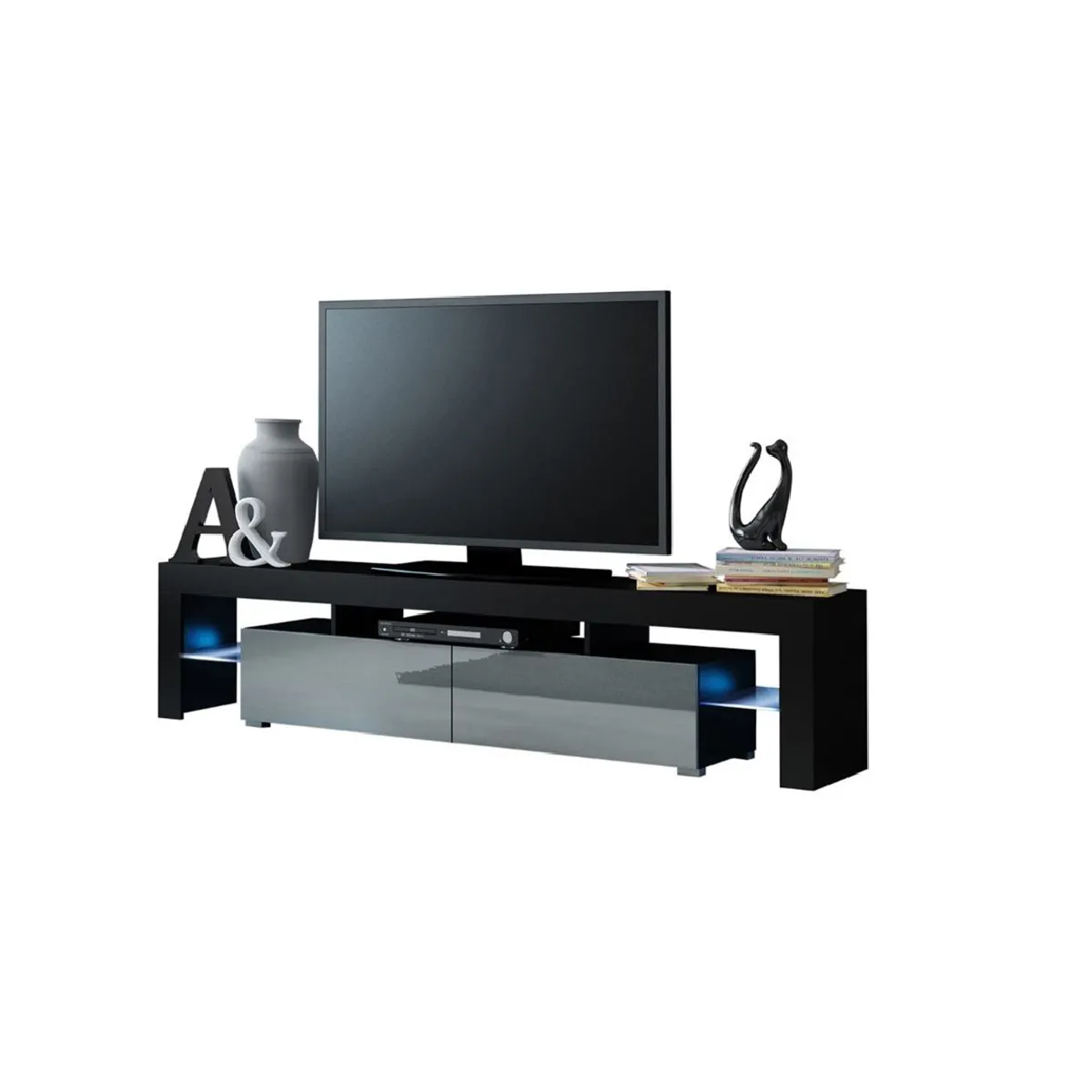 DUSINE Meuble TV SPIDER BIG Noir Mat avec LED DUSINE Meuble TV SPIDER BIG Noir Mat avec LED