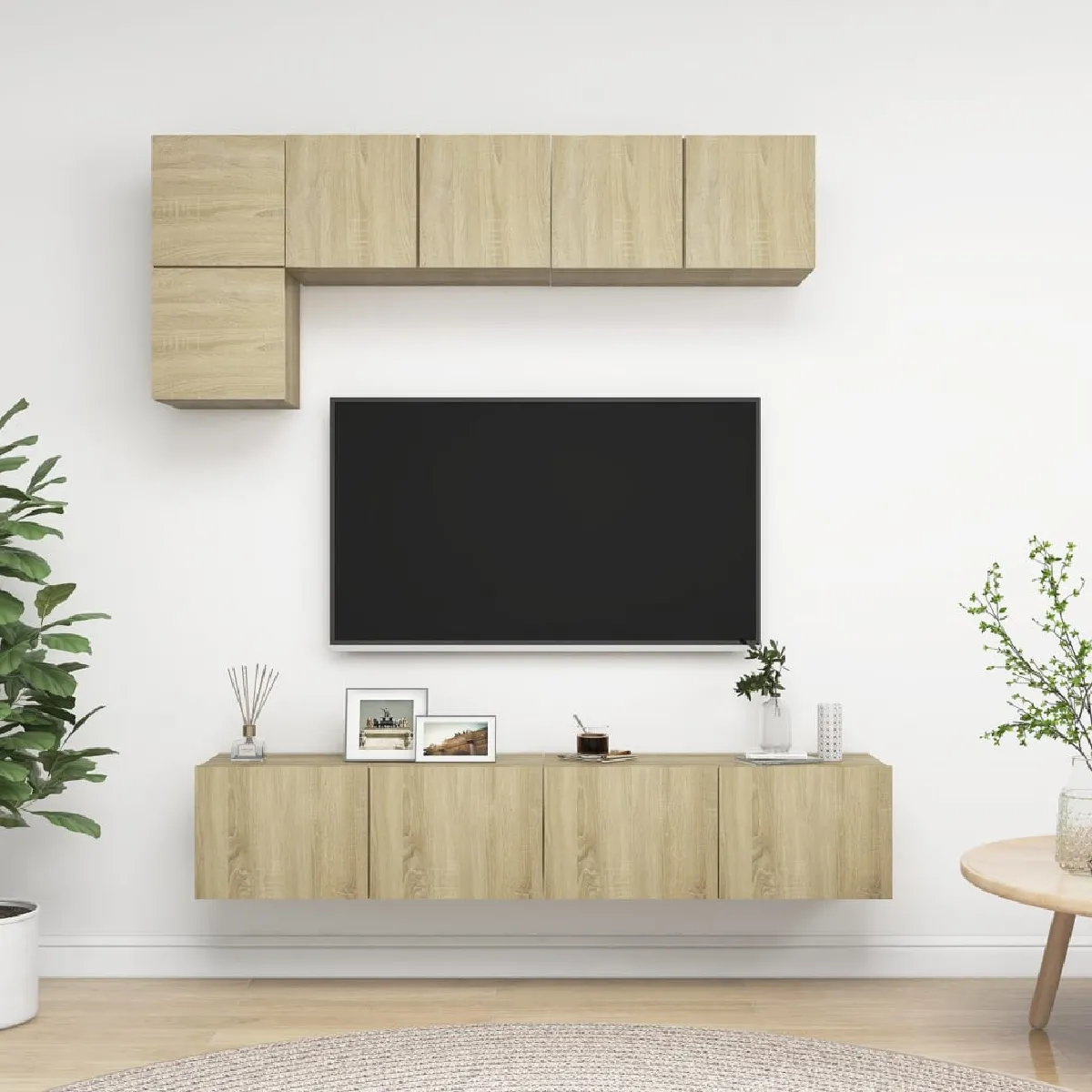 vidaXL Ensemble Meubles TV Chêne Sonoma - vue 1