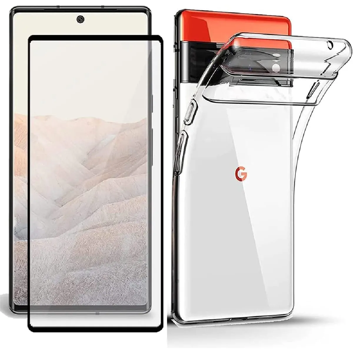 Xeptio Coque Avec Protection D'écran Google Pixel 6 - Logo G