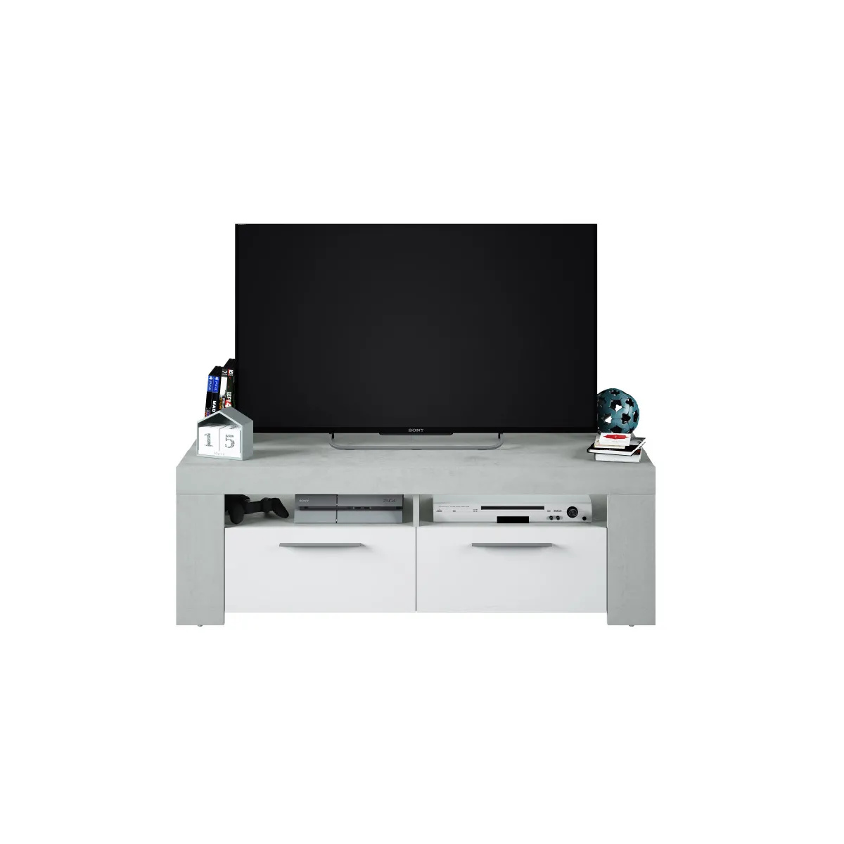 Loungitude Meuble TV Wendy - Gris Loungitude Meuble TV Wendy - Gris