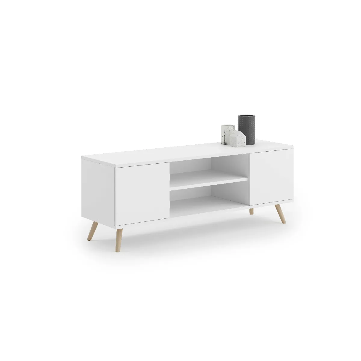 Ht meubles meuble TV Flint - Blanc Ht meubles meuble TV Flint - Blanc