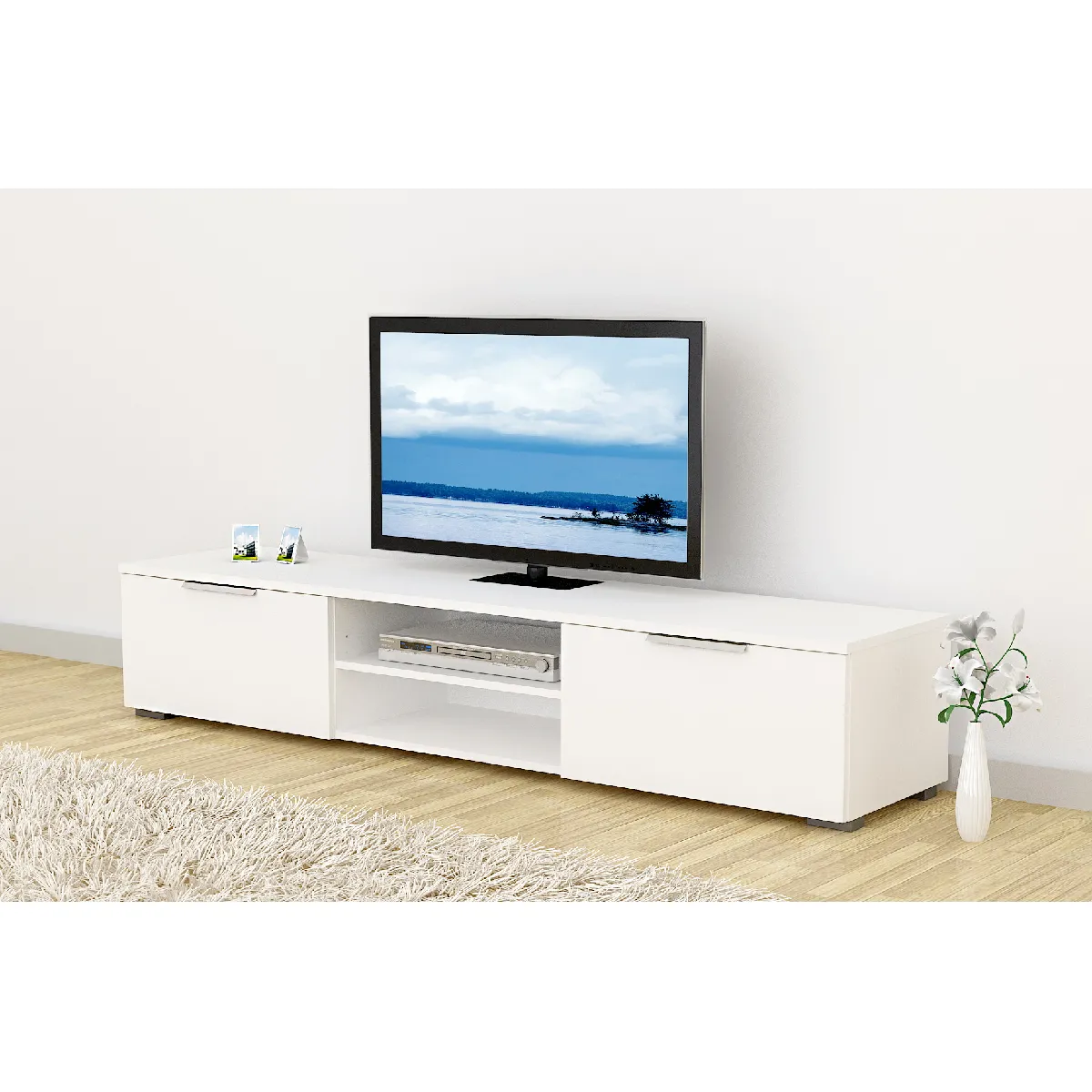 Alter Meuble TV moderne - Blanc Alter Meuble TV moderne - Blanc