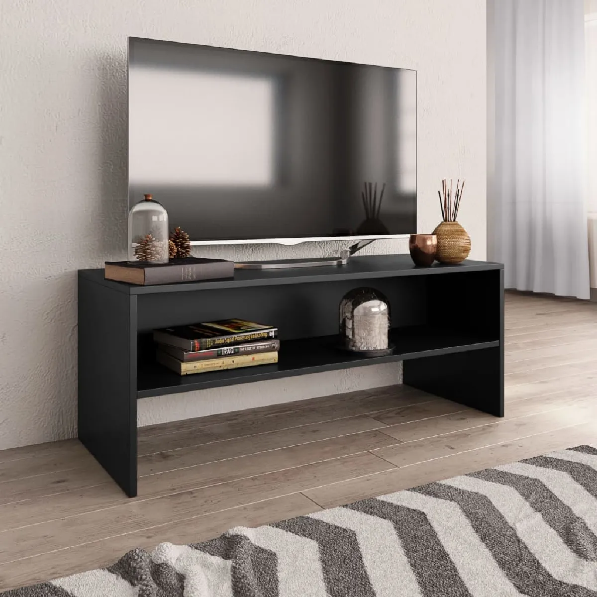 vidaXL Meuble TV 100x40x40 cm Bois d’ingénierie - vue 2