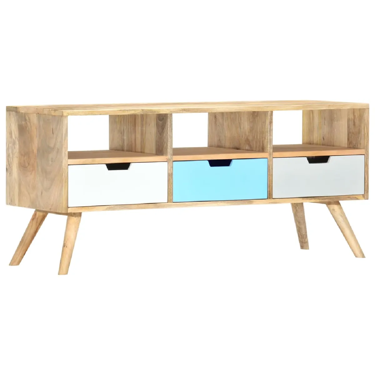 Vidaxl Meuble Tv - Manguier Multicolore
