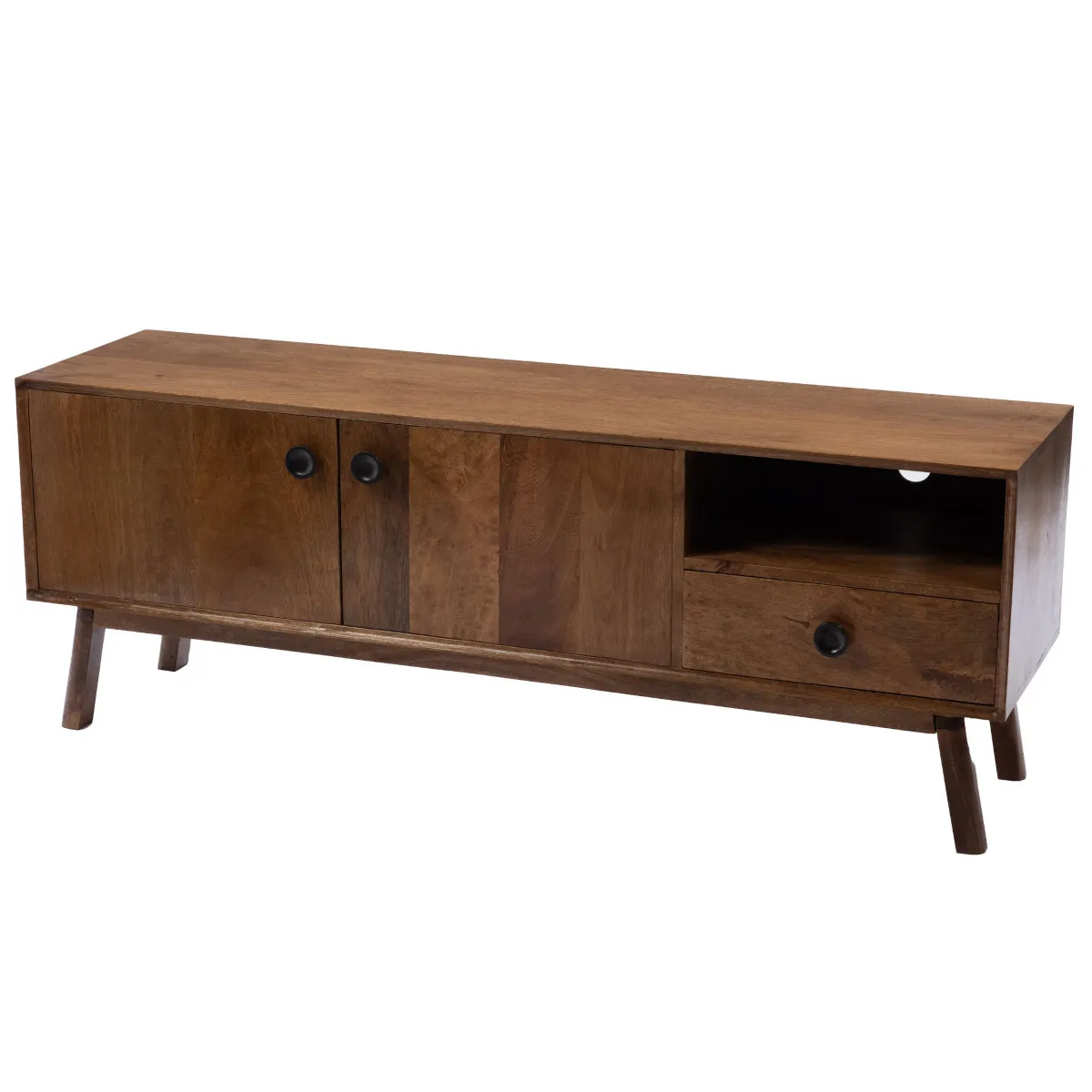Amadeus Meuble TV bois - Marron Amadeus Meuble TV bois - Marron