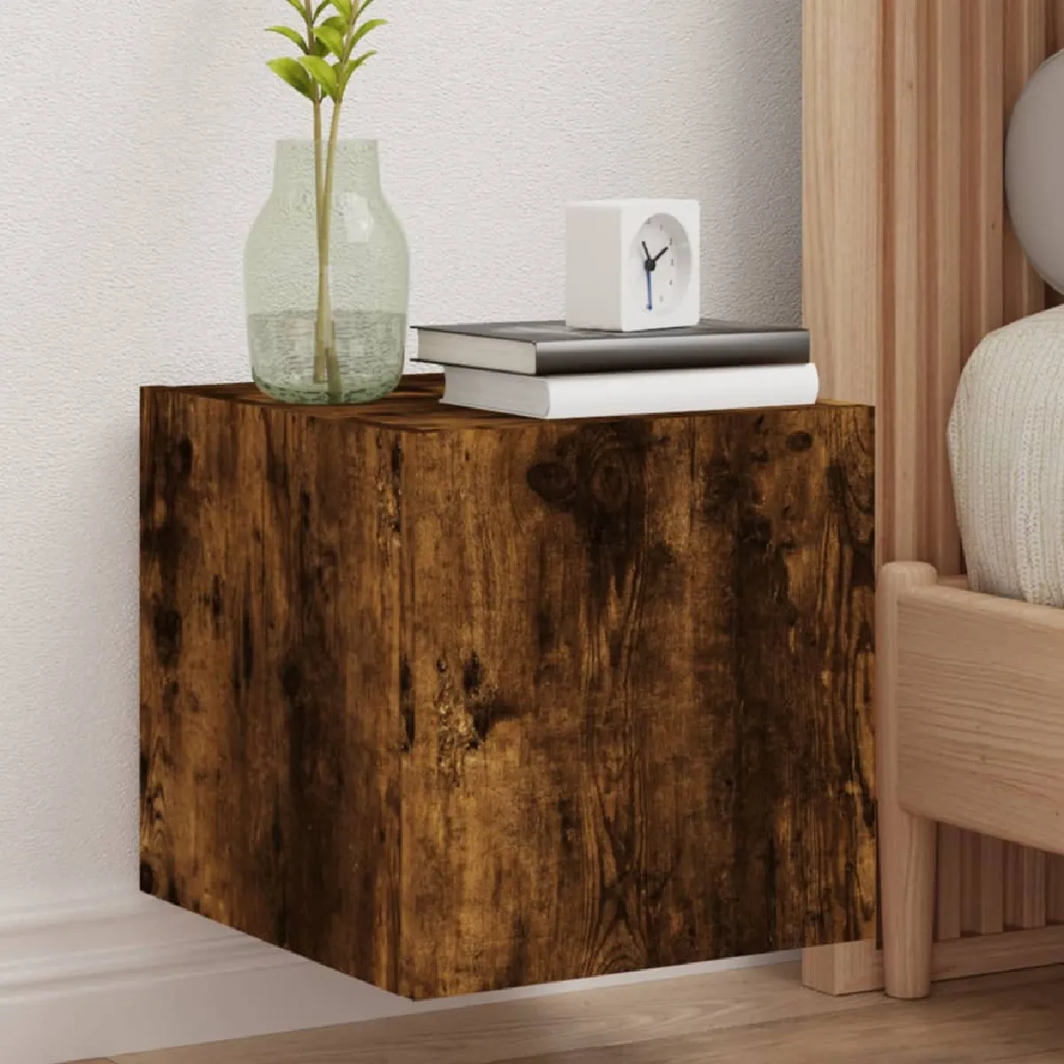 Vidaxl Meuble TV mural LED - vue 5