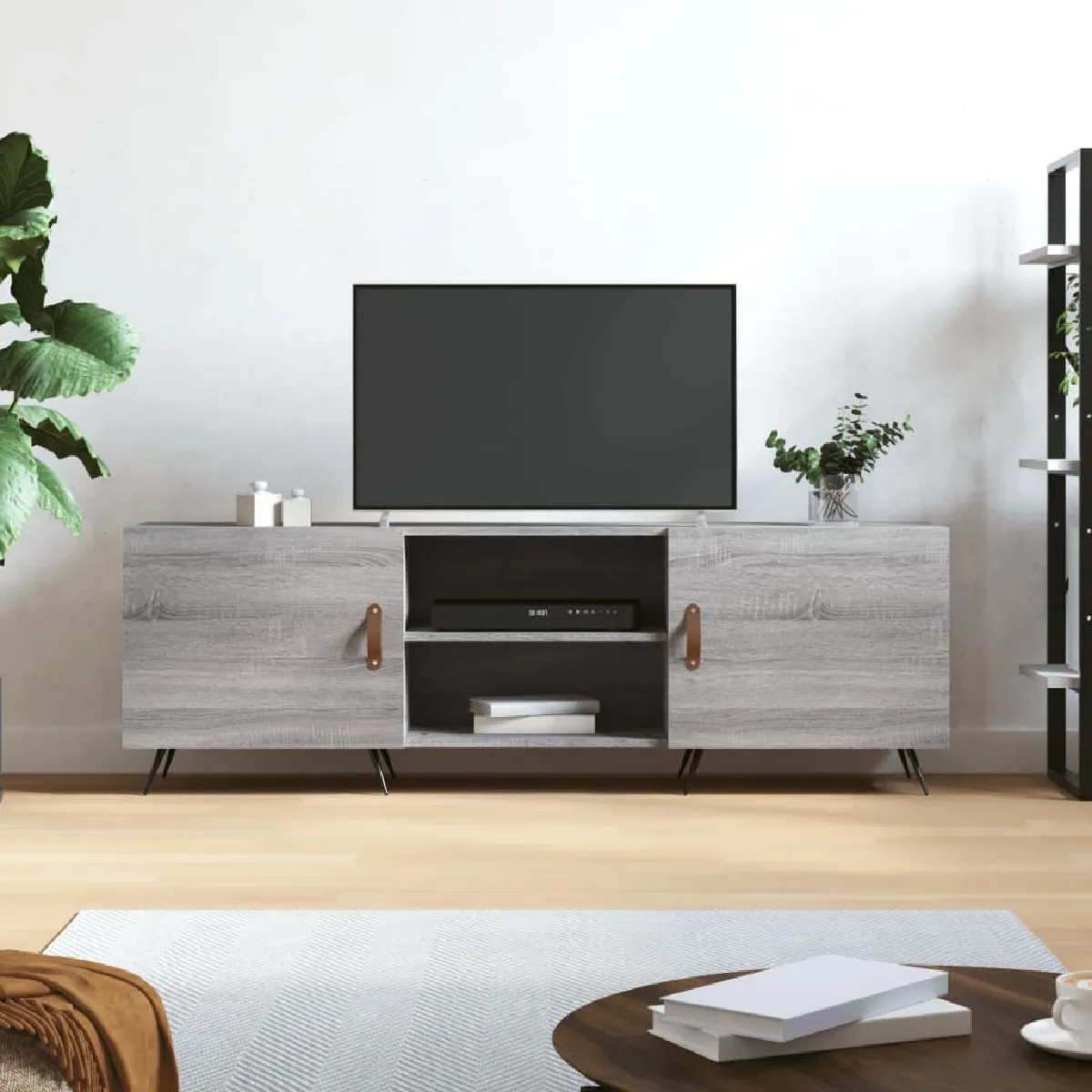 Vidaxl Meuble TV Sonoma Gris 150x30x50 cm