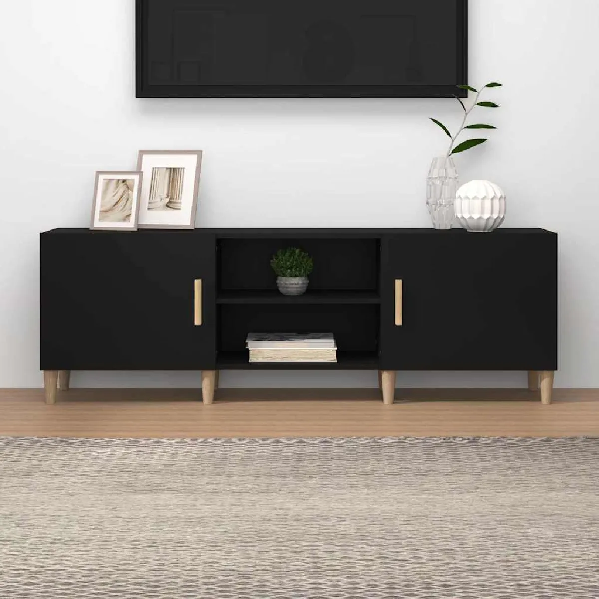 Vidaxl Noir Meuble Tv