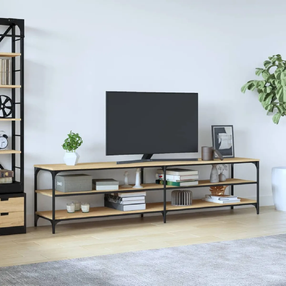Vidaxl Meuble TV Chêne Sonoma 200 cm