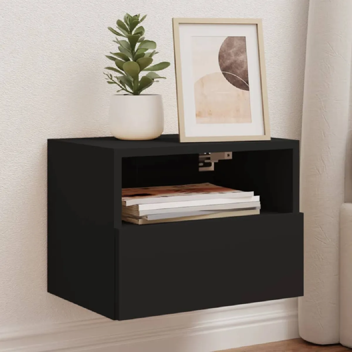Vidaxl Noir Meubles Tv Muraux