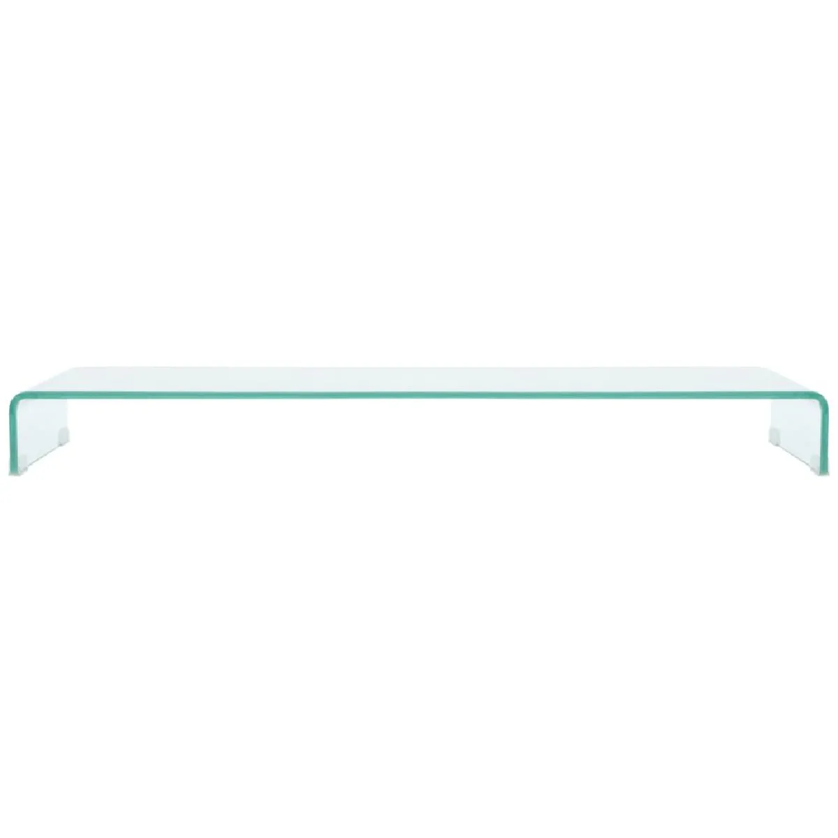 Helloshop26 Meuble TV verre - Transparent