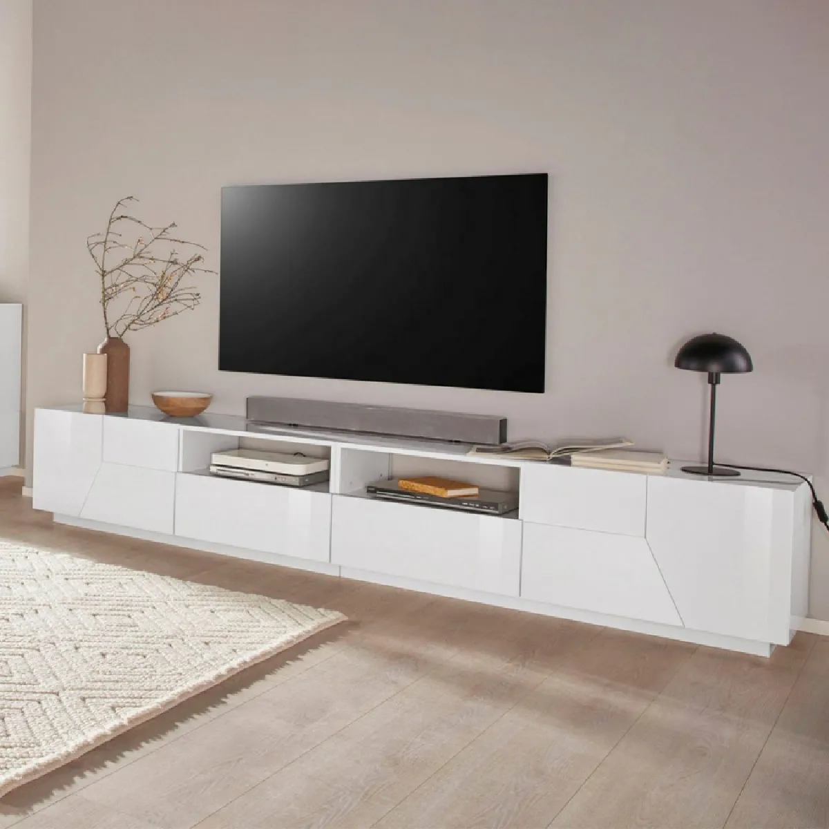 AHD More 260x43 cm - Blanc brillant AHD More 260x43 cm - Blanc brillant