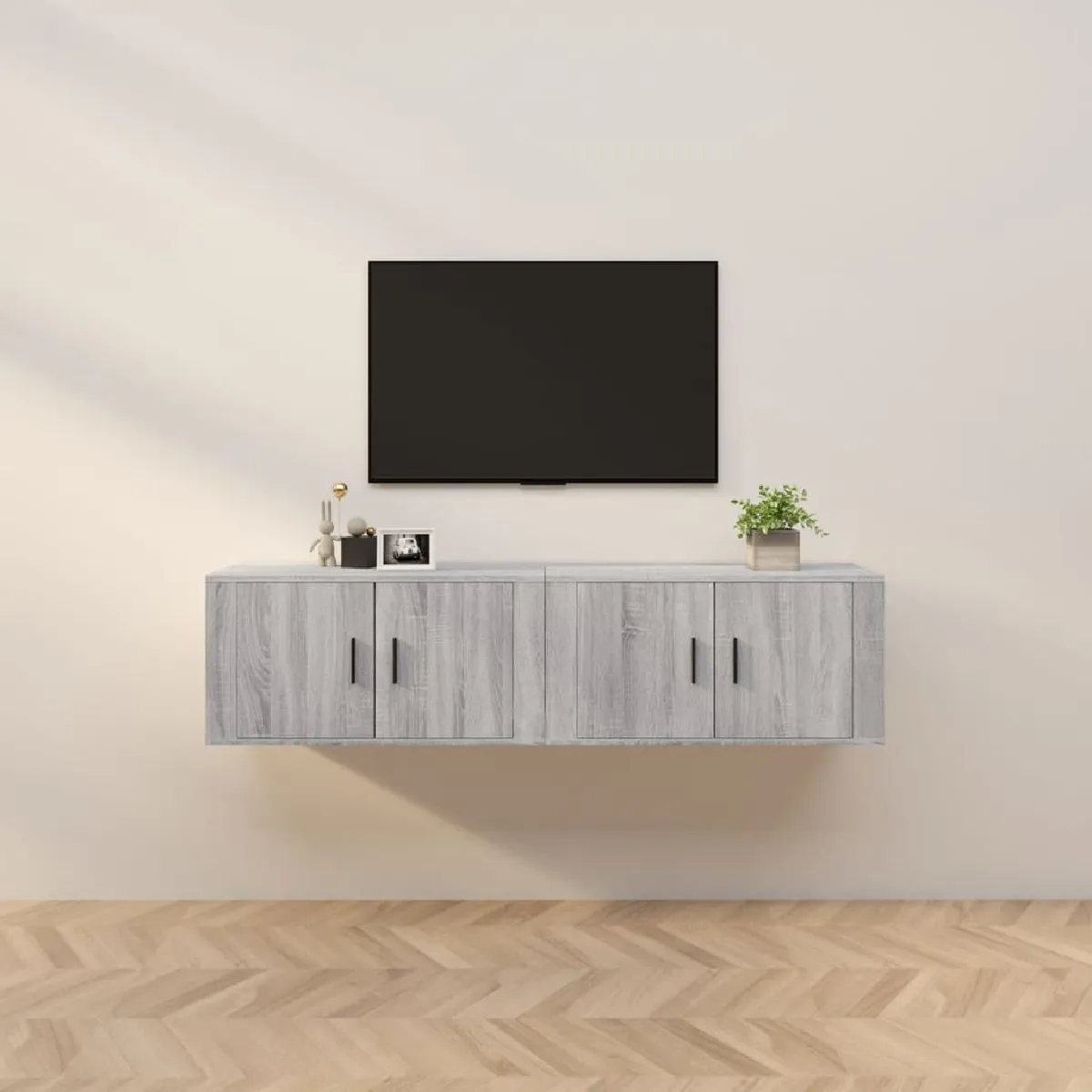 Vidaxl Gris Mural 2 Pcs - Sonoma