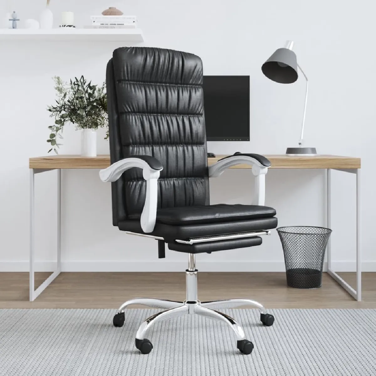 vidaXL Fauteuil de bureau - Noir vidaXL Fauteuil de bureau - Noir