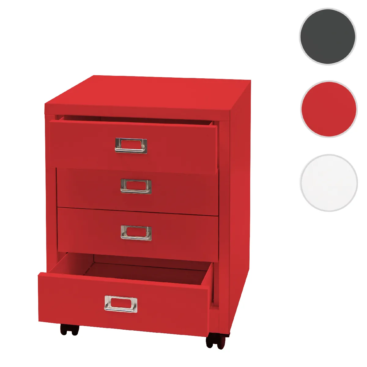 Mendler Caisson de bureau - Rouge Mendler Caisson de bureau - Rouge