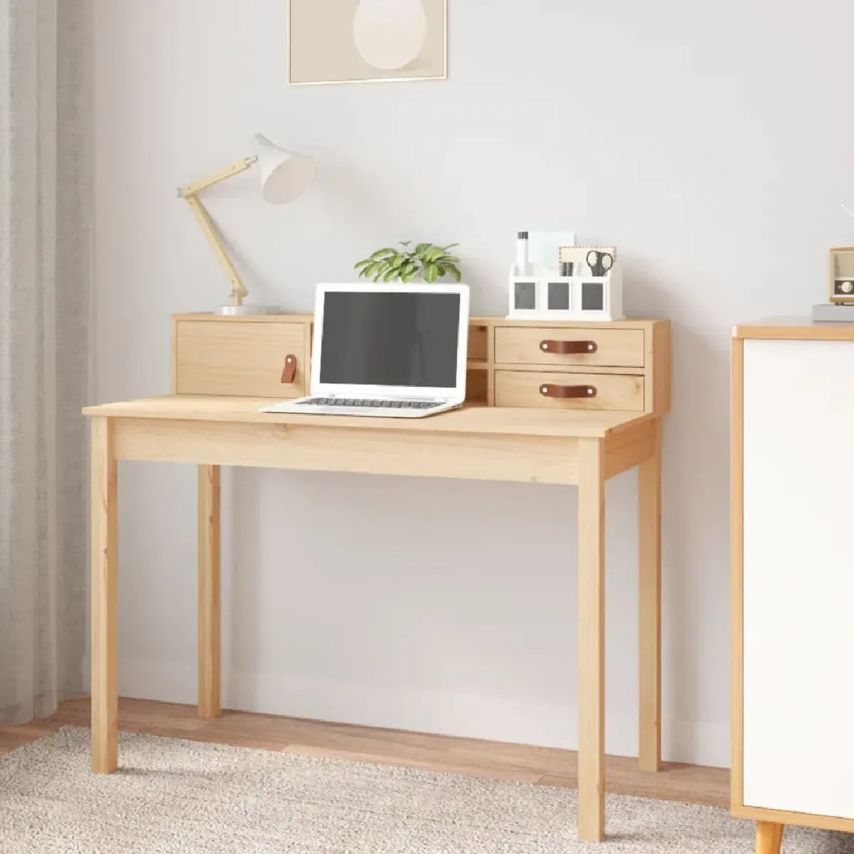 VIDAXL Bureau Bois de Pin 110x50 cm