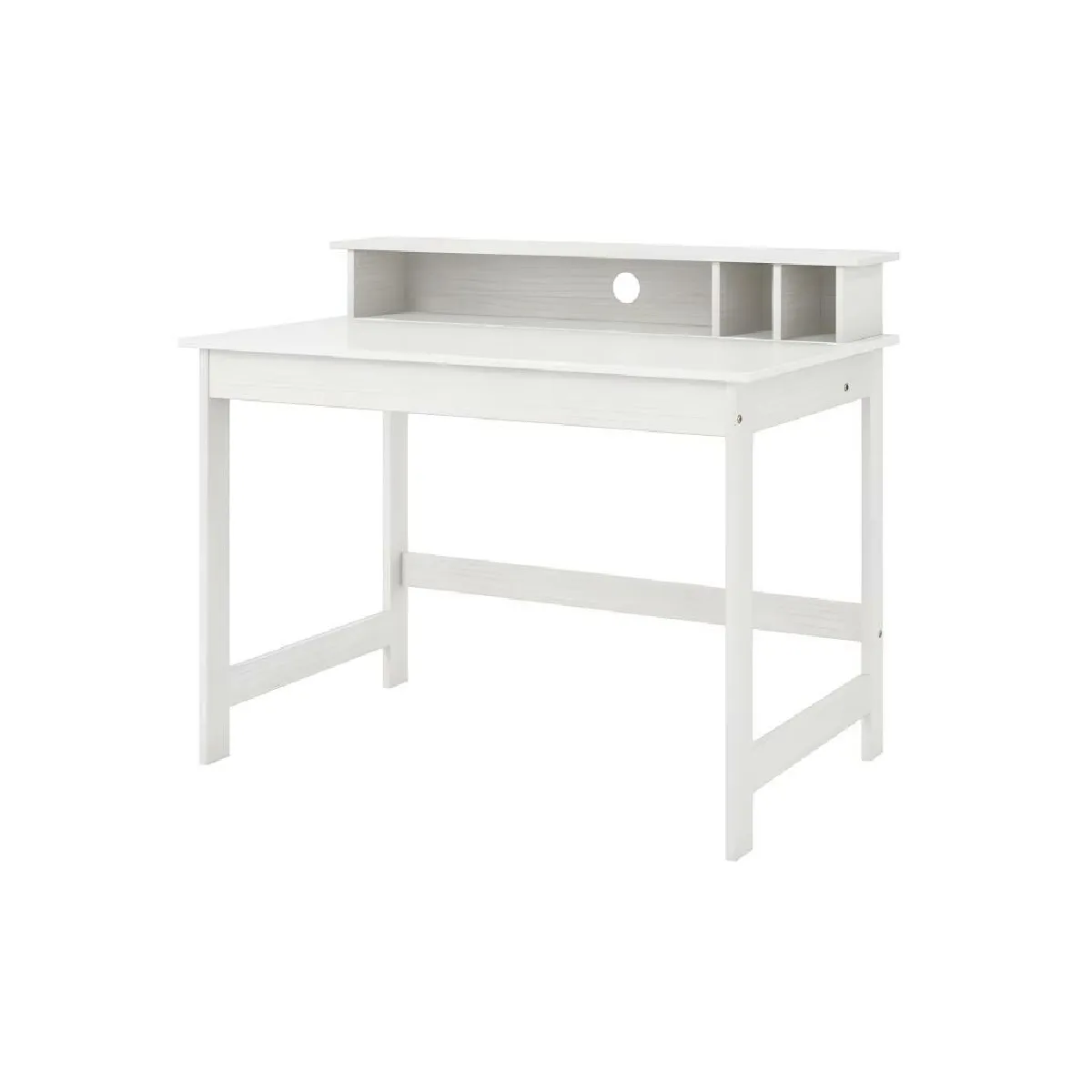 Inter Link Bureau Adulte Enfant Bois Massif Blanc