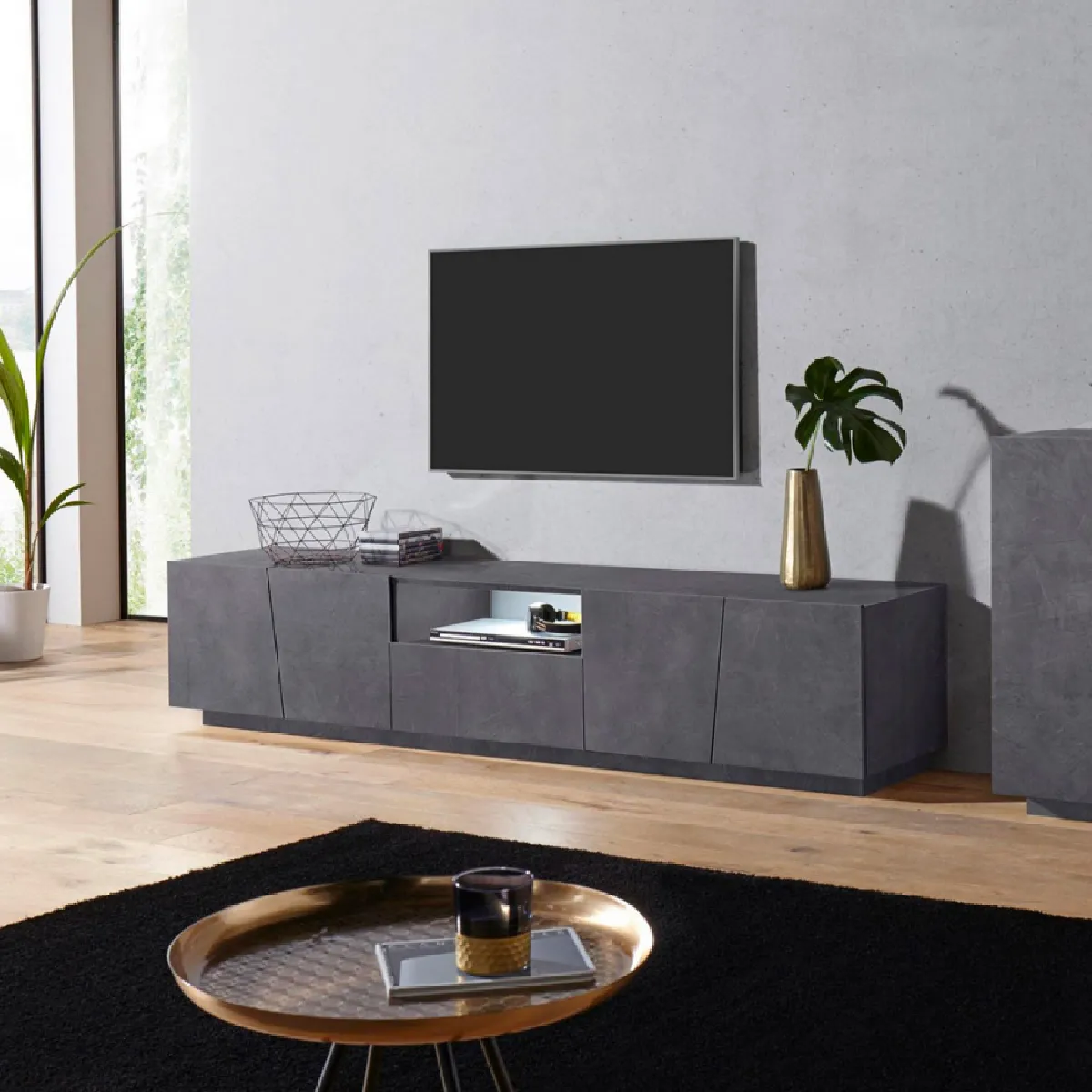 AHD Meuble TV Vega Low Ardesia XL AHD Meuble TV Vega Low Ardesia XL