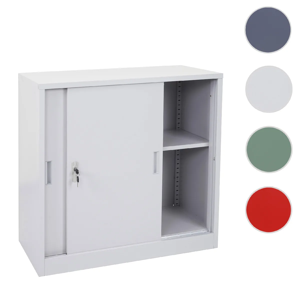 Mendler Armoire de bureau Boston - Gris Mendler Armoire de bureau Boston - Gris