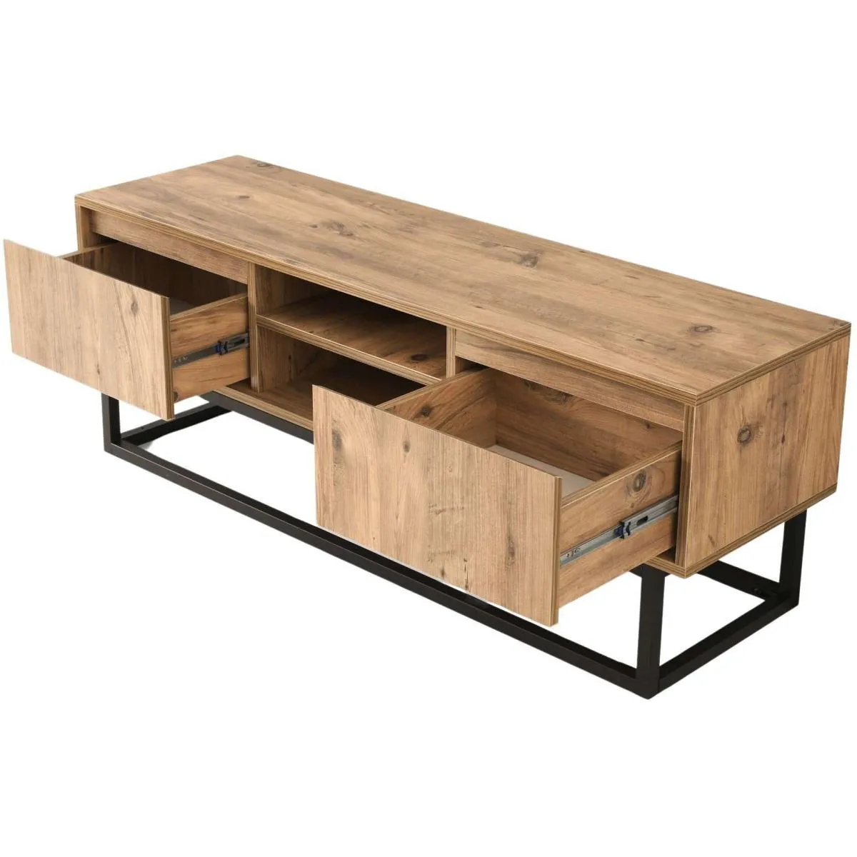 Hanah Home Meuble TV Belinda Noir Pin Hanah Home Meuble TV Belinda Noir Pin